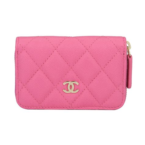 pink channel purse|pink chanel coin purse.